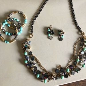 Necklace, Bracelet and Earring Set
